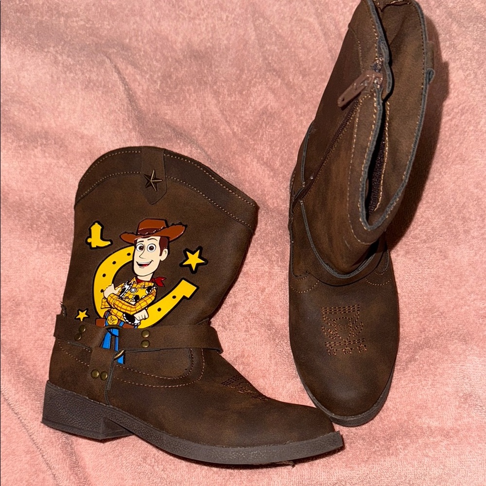 Brown Kids Cowboy Boots